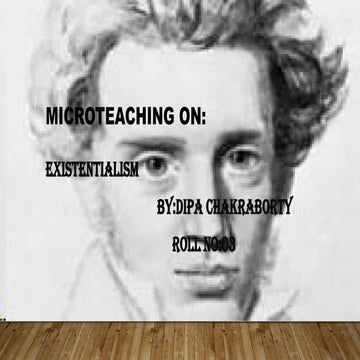 micro teaching on Existentialism . pptxn