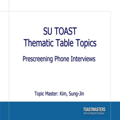 SU Toast Toastmasters' Demo Meeting Agenda | DOCX