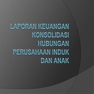 perusahaan induk dan anak