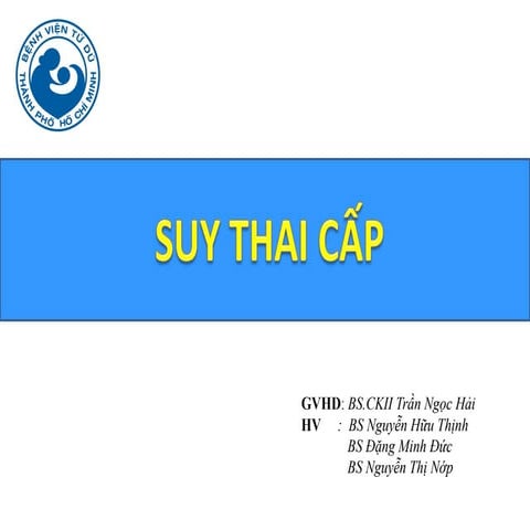 SUY THAI CẤP