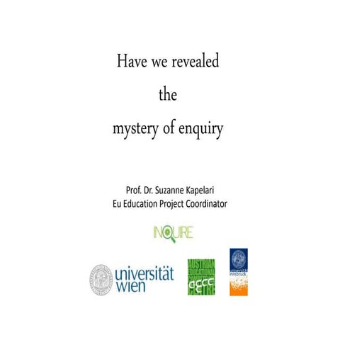 Have we revealed the mystery of inquiry teaching?