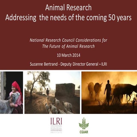Animal research: Addressing the needs of the coming 50 years