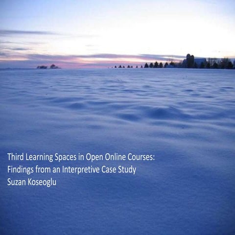 Third Learning Spaces in Open Online Courses