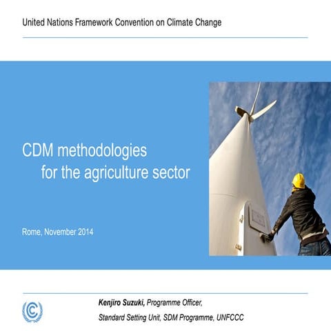 Suzuki CDM methodologies for agriculture Nov 10 2014