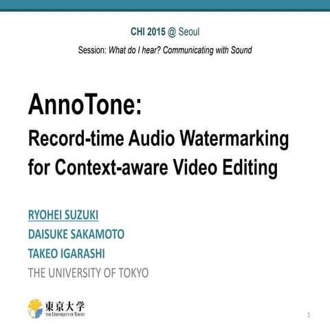 AnnoTone (CHI 2015)