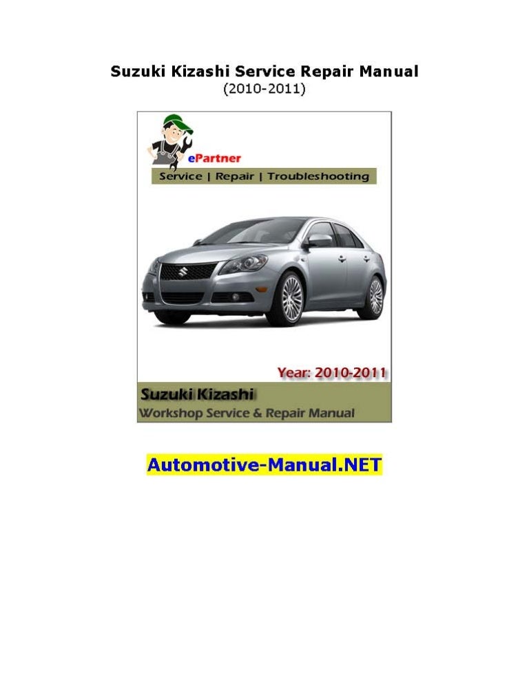 Suzuki Kizashi Service Repair Manual 2010-2011