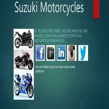 Suzuki motorcycles
