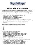 Suzuki sx4 manual