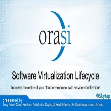 On-Demand Webinar: Software Virtualization Lifecycle