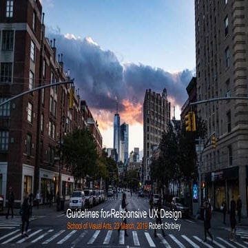 Guidelines for Responsive UX Design 03/23/2019