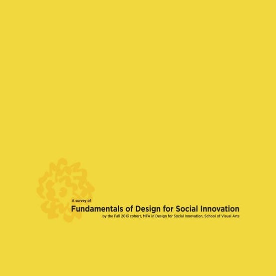 SVA Fundamentals of Design for Social Innovation book 2013