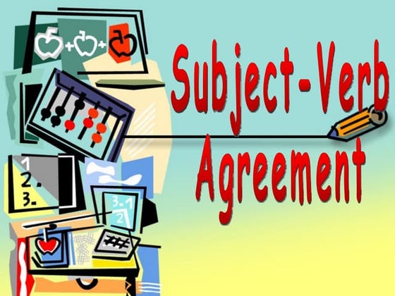 Subject verb agreement | PPTX