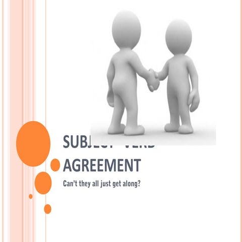 Subject Verb Agreement