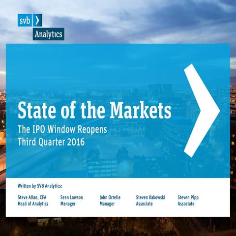 SVB Q3 State of the Markets Report