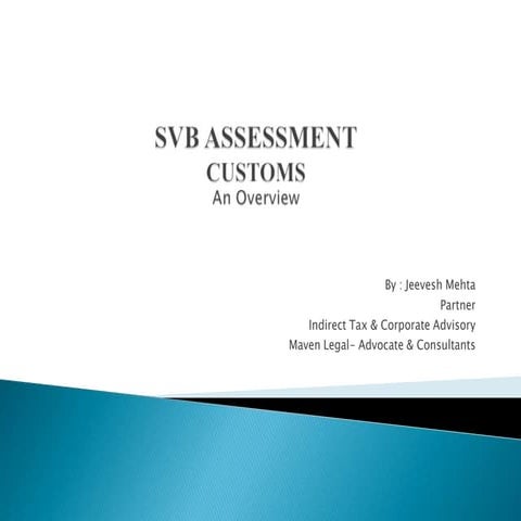 SVB Assessment Customs | PPTX