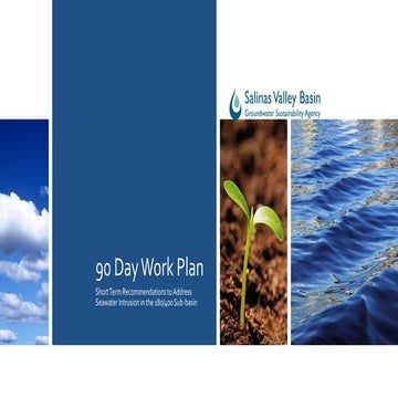 Sea Water Intrusion - 90 day work plan