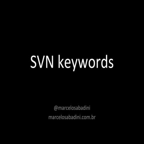 SVN keywords