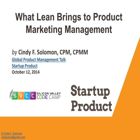 What Lean Brings To Product Marketing Management