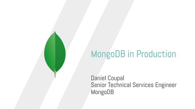 Silicon Valley Code Camp 2016 - MongoDB in production
