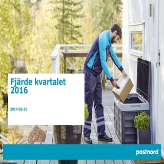 Presentation av bokslutskommunikén ...