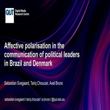 Affective polarisation in the communication of political leaders in Brazil an...