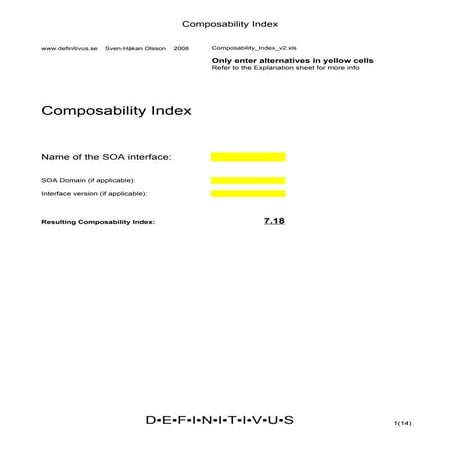 Sven Hakan Olsson    Composability  Index V2