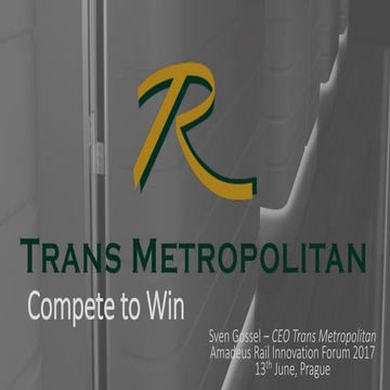 Transmetropolitan: ENTERING A NEW MARKET: COMPETE TO WIN