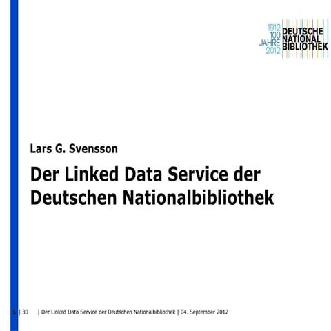 Der Linked Data Service der Deutschen Nationalbibliothek