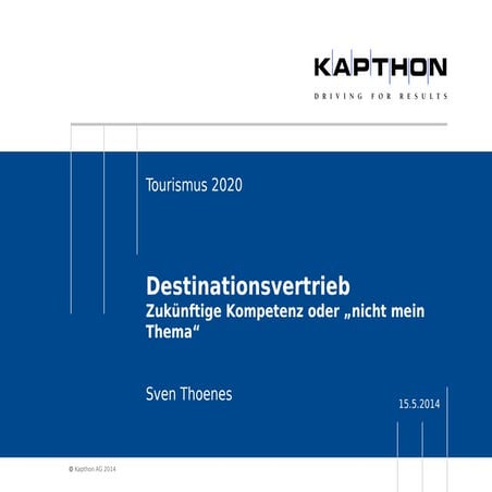 Sven thoenes destinationsvertrieb
