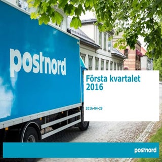Presentation av första kvartalet 2016