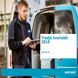 Presentation av tredje kvartalet 2016