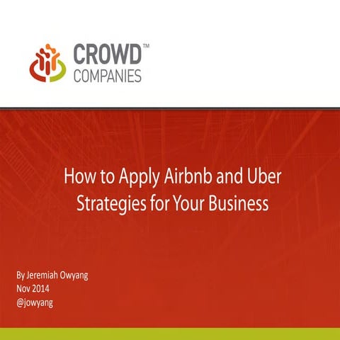 SVForumMktgSIG Collaborative Economy Jeremiah Owyang