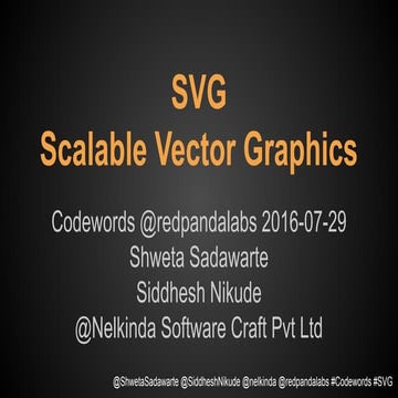 SVG - Scalable Vector Graphics | PDF