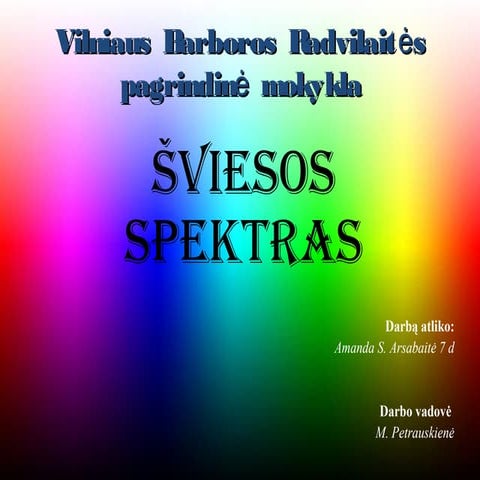 Šviesos spektras