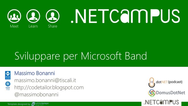 Sviluppare per Microsoft Band