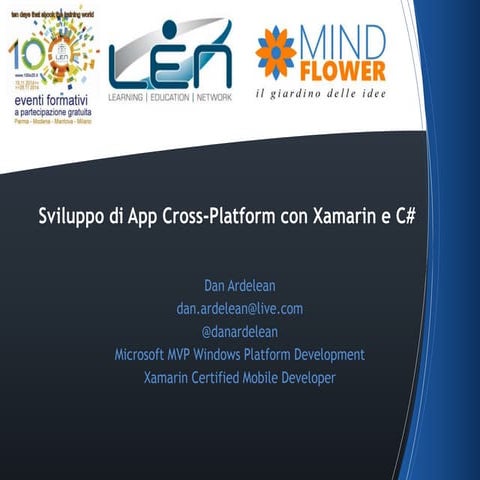 Sviluppo di app cross platform con xamarin e C#