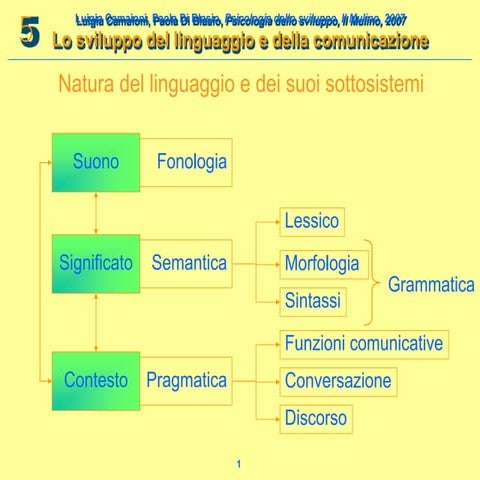 Sviluppo linguaggio