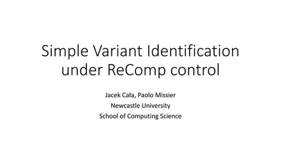 ReComp: Preserving the value of large scale data analytics over time ...