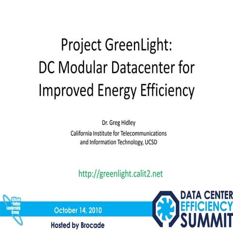DC Modular Datacenter for Improved Energy Efficiency