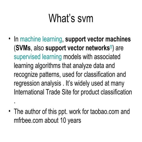 Svm light at E-commerce Website