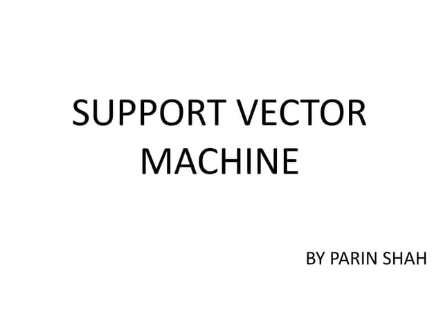 Svm Presentation