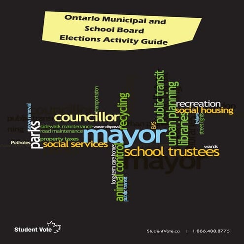 Municipal Election Lesson 2 Levels Of Government In Canada PDF