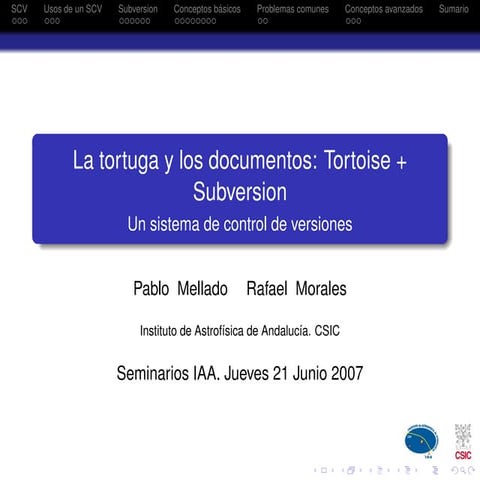Subversion: La tortuga y sus documentos