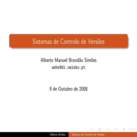 Controlo de Versões com SVN
