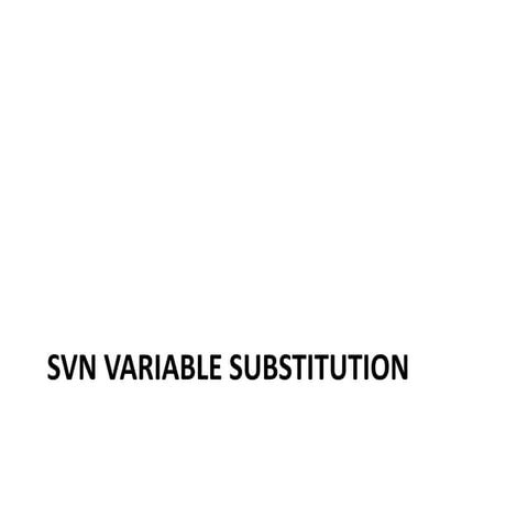 SVN variable substitution