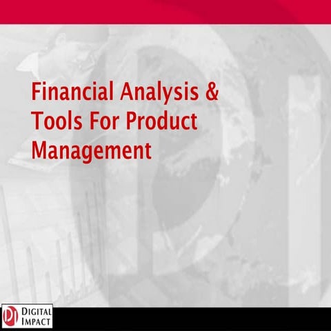 Financial Tools for Product Managers