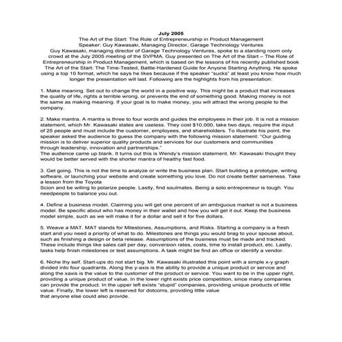 The Role of Entrepreneurship in Product Management