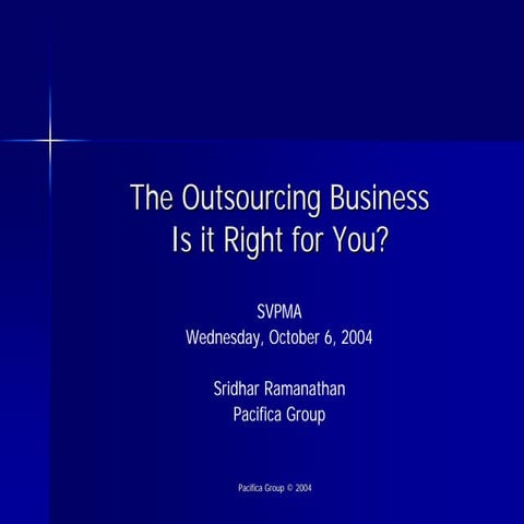 Outsourcing Business - Is it right for you?