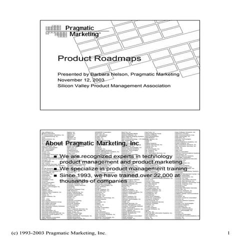 Product Roadmaps - a Practical Guide for Product Managers