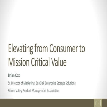 SVPMA: Elevating from Consumer to Mission Critical Value